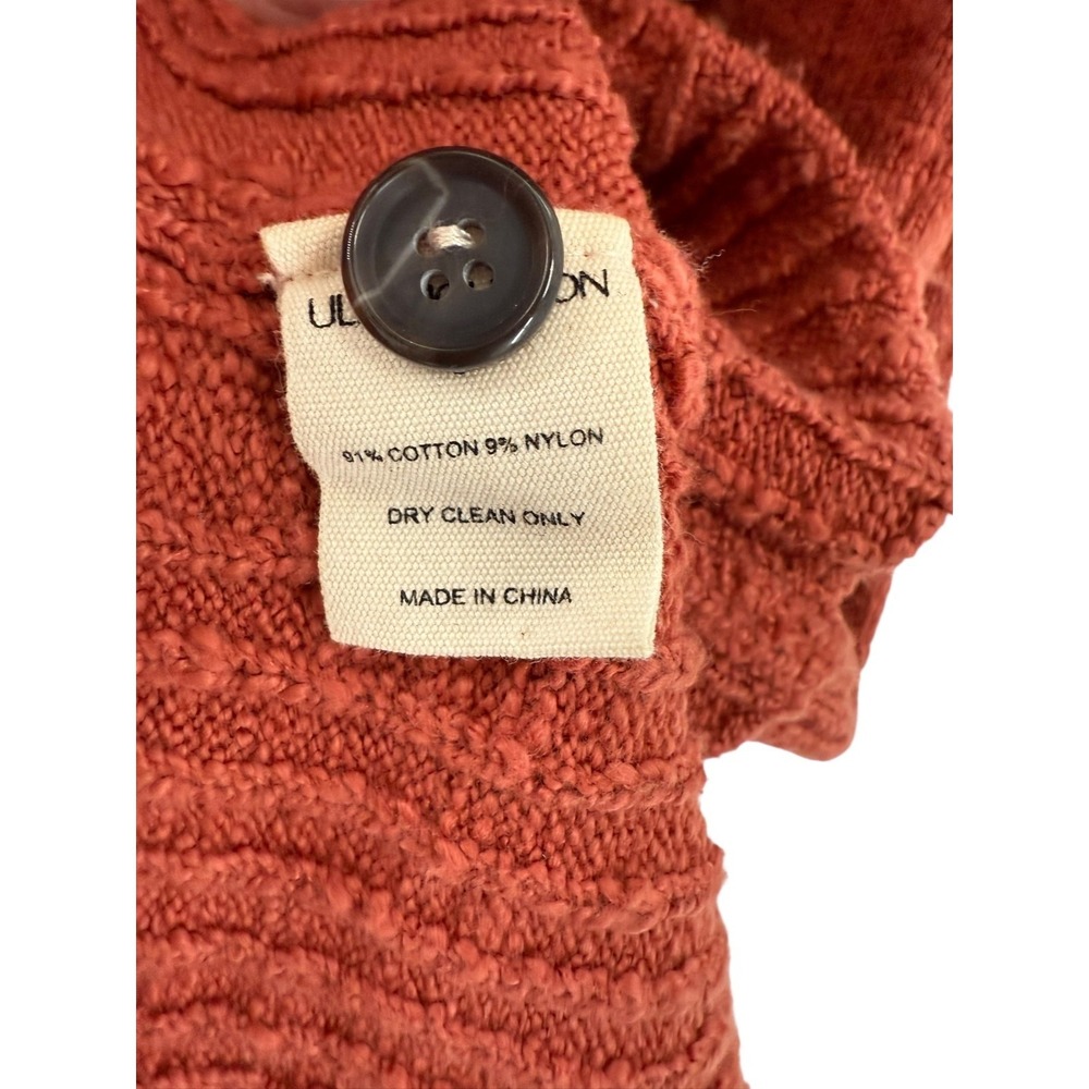 Ulla Johnson Rose Cotton Ribbed Nedda Dress Small Button Front Sleeveless STAIN - Picture 7 of 9